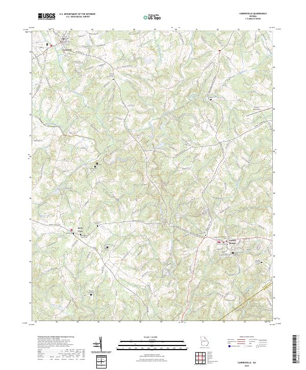 Carnesville, GA — USGS 7.5-minute topo (2024)