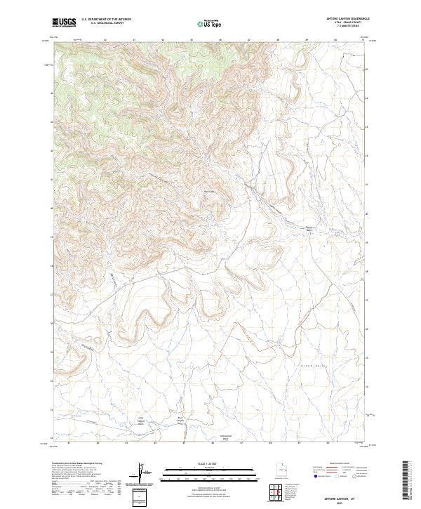 Antone Canyon, UT — USGS 7.5-minute topo (2023)