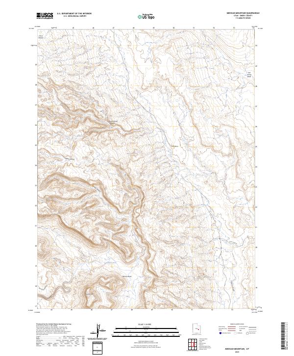 Mexican Mountain, UT — USGS 7.5-minute topo (2023)