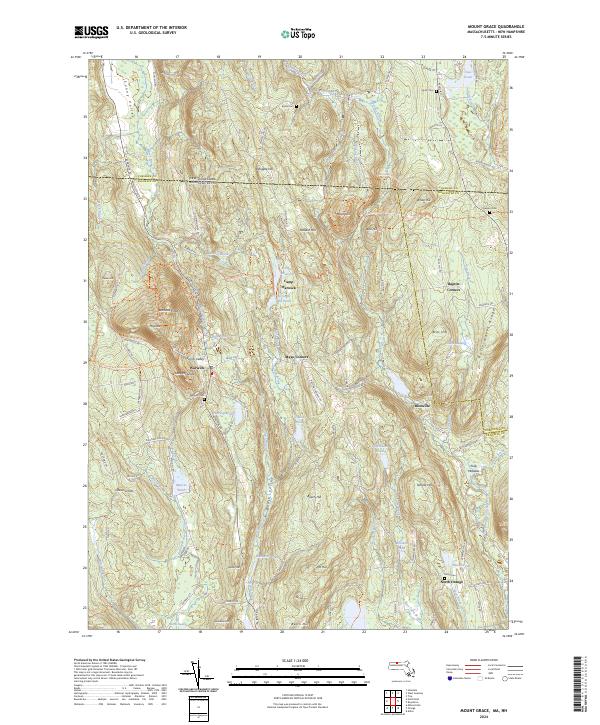 Mount Grace, MA-NH — USGS 7.5-minute topo (2024)