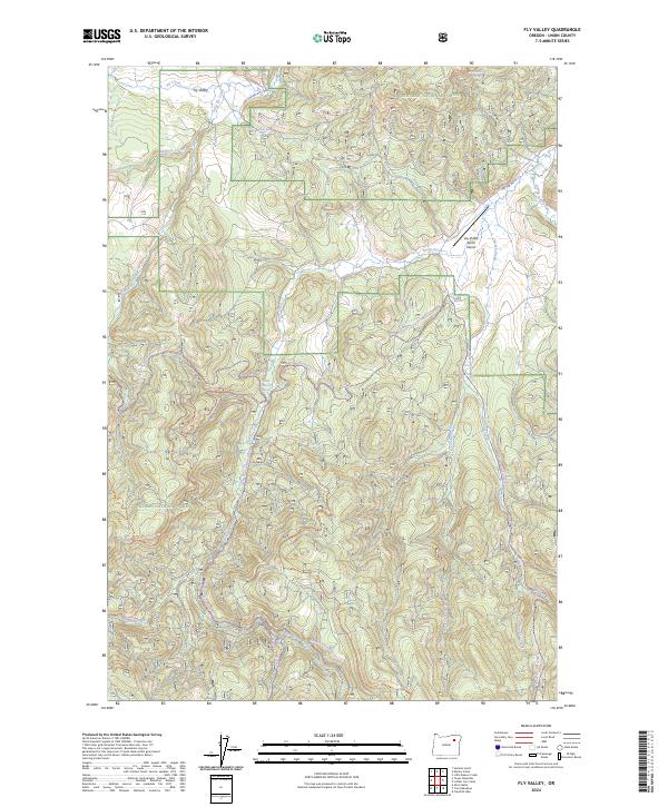 Fly Valley, OR — USGS 7.5-minute topo (2024)