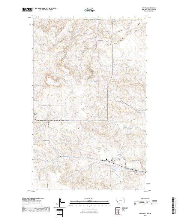 Whitetail, MT-SK — USGS 7.5-minute topo (2024)