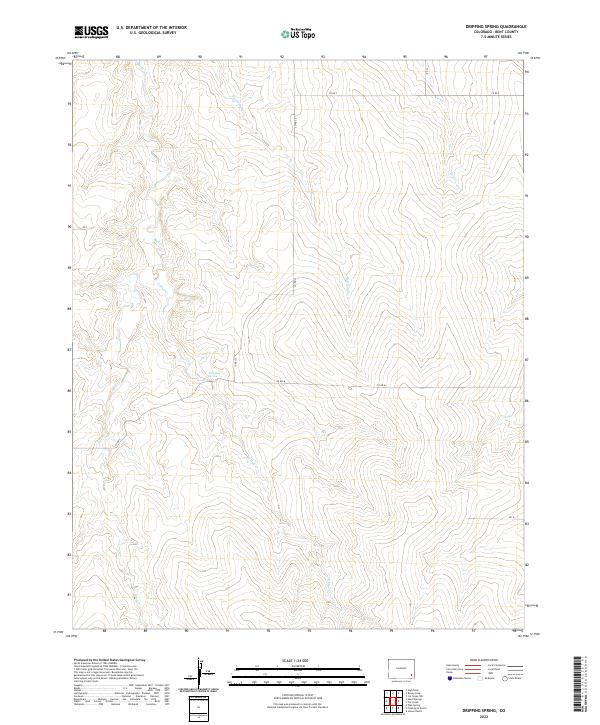 Dripping Spring, CO — USGS 7.5-minute topo (2022)