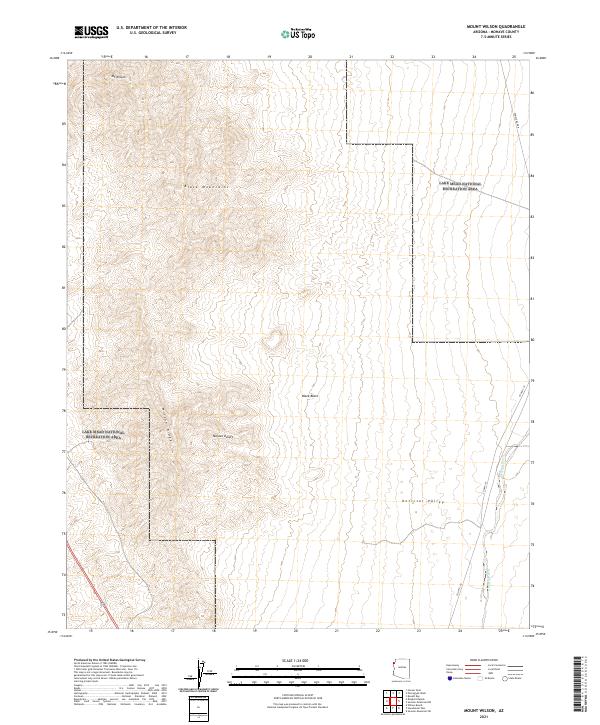 Mount Wilson, AZ — USGS 7.5-minute topo (2021)