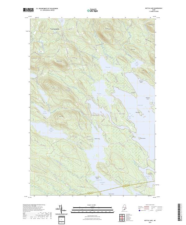 Bottle Lake, ME — USGS 7.5-minute topo (2024)