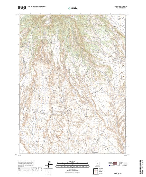 Vernal NW, UT — USGS 7.5-minute topo (2023)