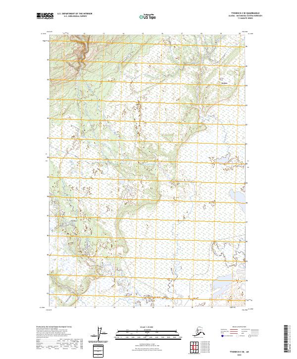 Tyonek B-3 SE, AK — USGS 7.5-minute topo (2023)