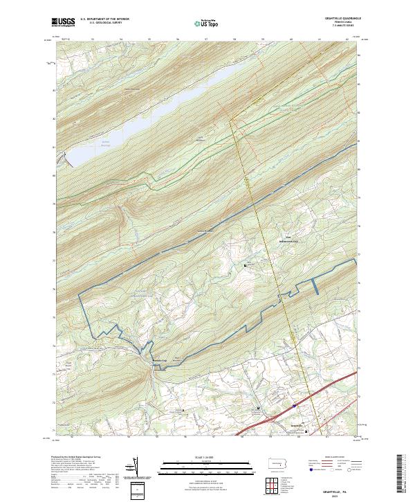 Grantville, PA — USGS 7.5-minute topo (2023)