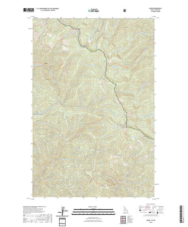 Adair, ID-MT — USGS 7.5-minute topo (2024)