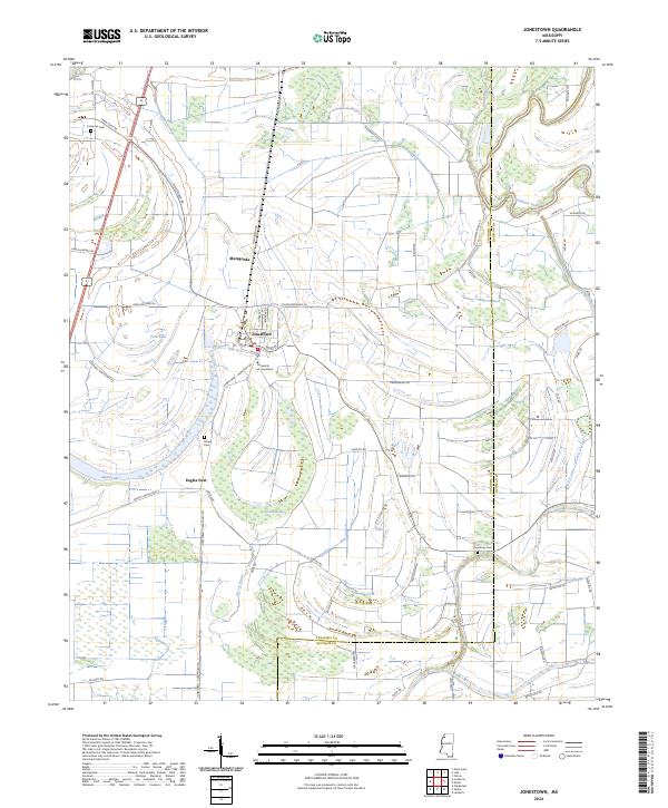Jonestown, MS — USGS 7.5-minute topo (2024)