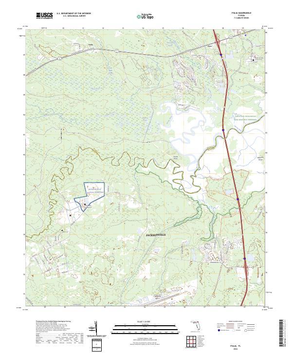 Italia, FL — USGS 7.5-minute topo (2024)