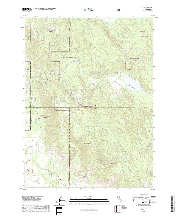 Day, CA — USGS 7.5-minute topo (2021)