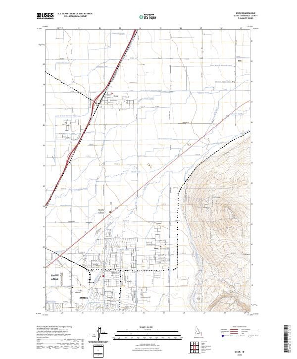 Ucon, ID — USGS 7.5-minute topo (2024)