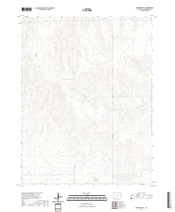 Landsman Hill, CO — USGS 7.5-minute topo (2022)