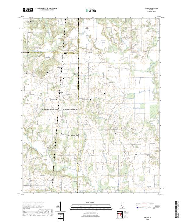 Shields, IL — USGS 7.5-minute topo (2024)