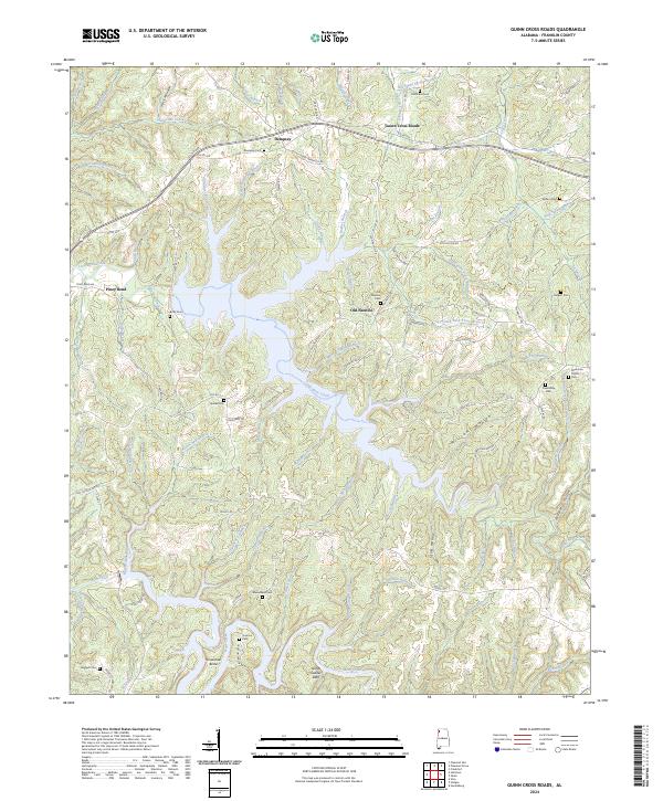 Guinn Cross Roads, AL — USGS 7.5-minute topo (2024)