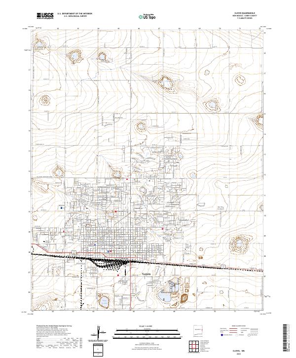 Clovis, NM — USGS 7.5-minute topo (2023)