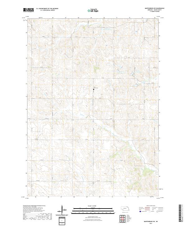 Martinsburg SW, NE — USGS 7.5-minute topo (2021)