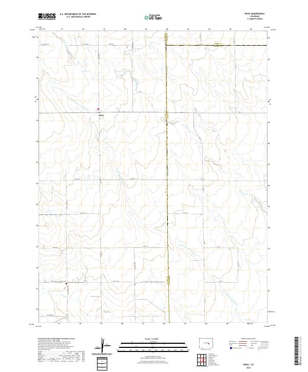 Rush, CO — USGS 7.5-minute topo (2022)