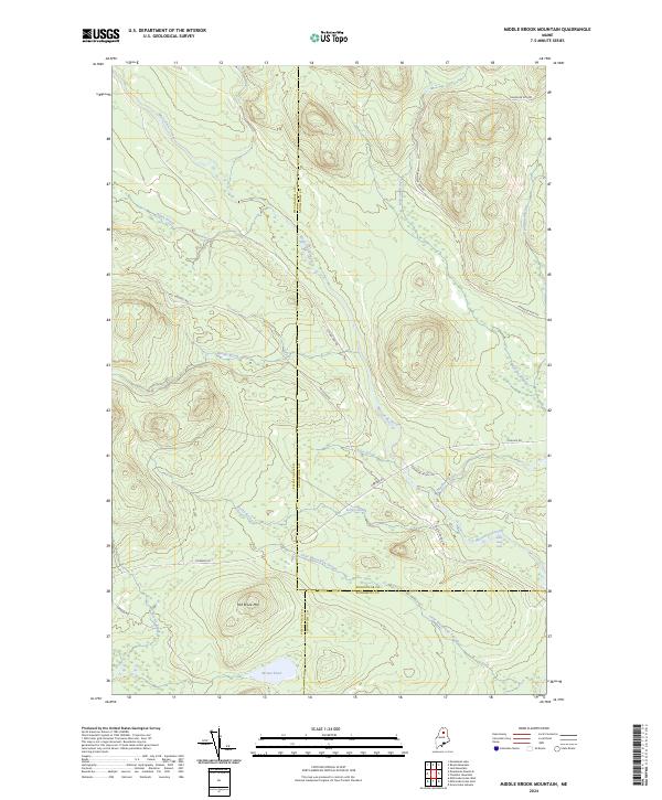 Middle Brook Mountain, ME — USGS 7.5-minute topo (2024)
