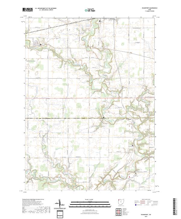 Evansport, OH — USGS 7.5-minute topo (2023)