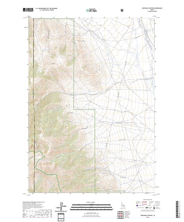 Eightmile Canyon, ID — USGS 7.5-minute topo (2023)