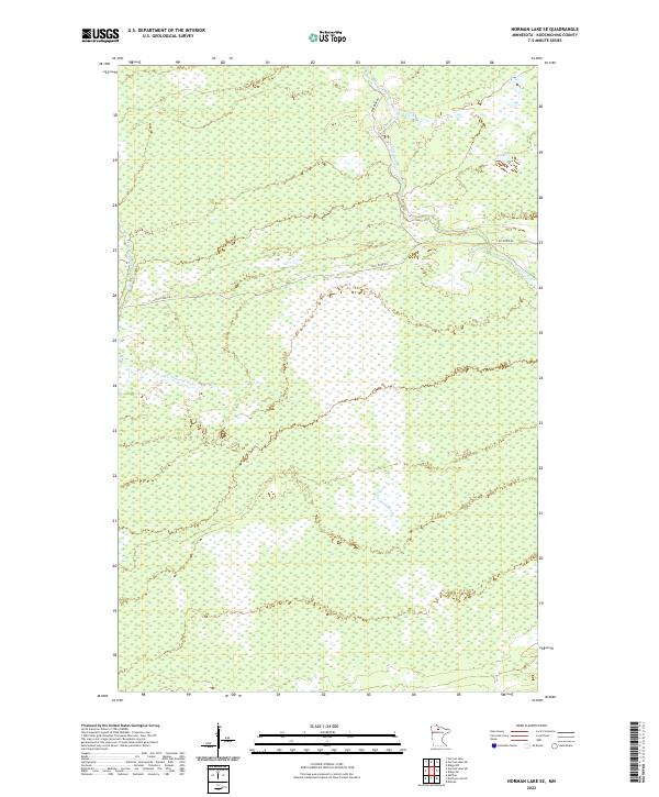 Norman Lake SE, MN — USGS 7.5-minute topo (2022)