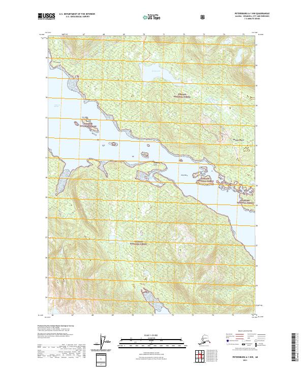 Petersburg A-1 NW, AK — USGS 7.5-minute topo (2021)