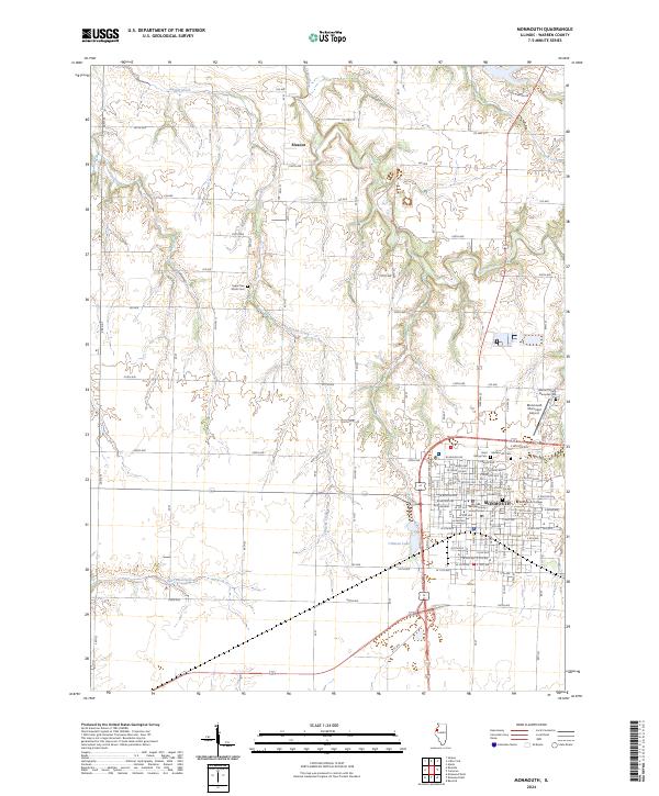 Monmouth, IL — USGS 7.5-minute topo (2024)