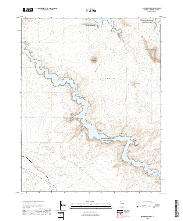 Wild Horse Mesa, AZ — USGS 7.5-minute topo (2021)