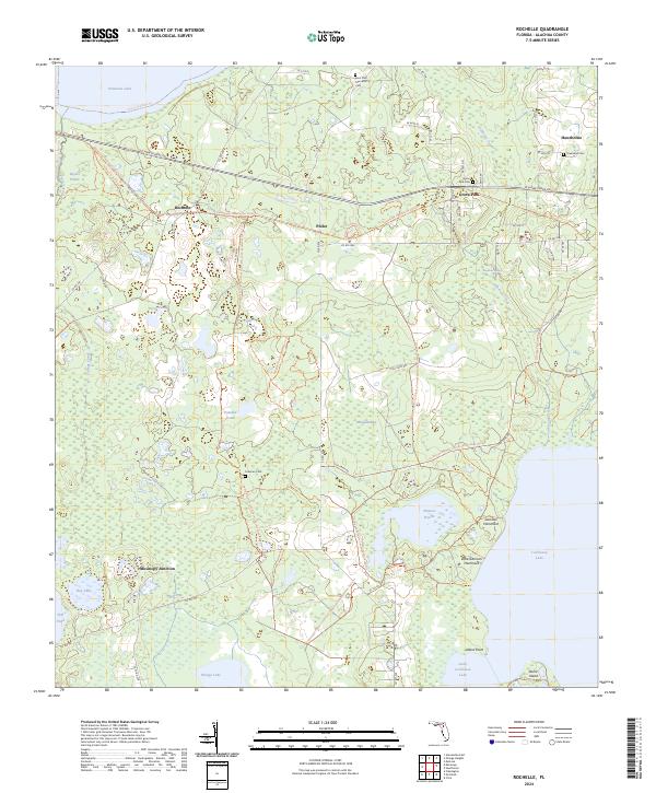 Rochelle, FL — USGS 7.5-minute topo (2024)