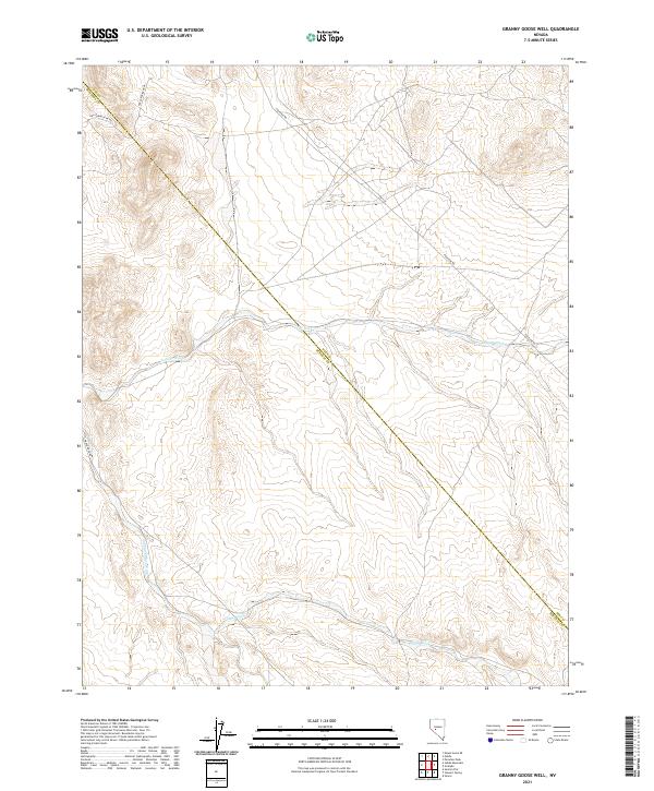 Granny Goose Well, NV — USGS 7.5-minute topo (2021)