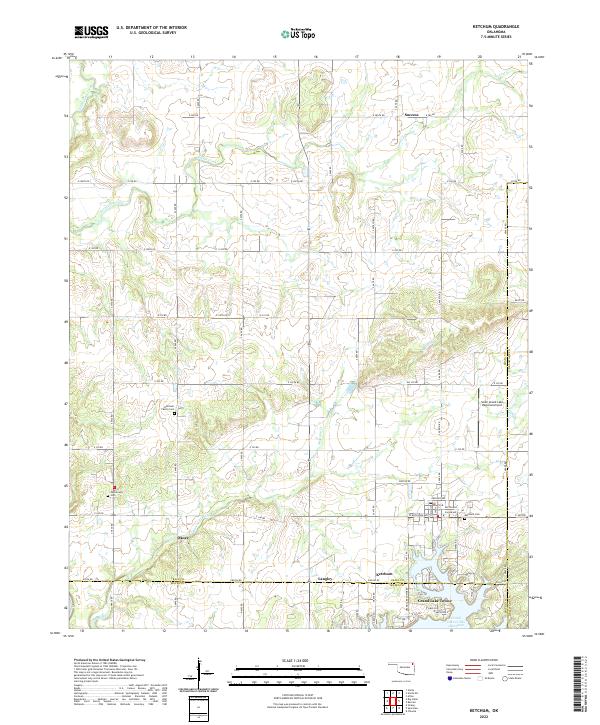 Ketchum, OK — USGS 7.5-minute topo (2022)