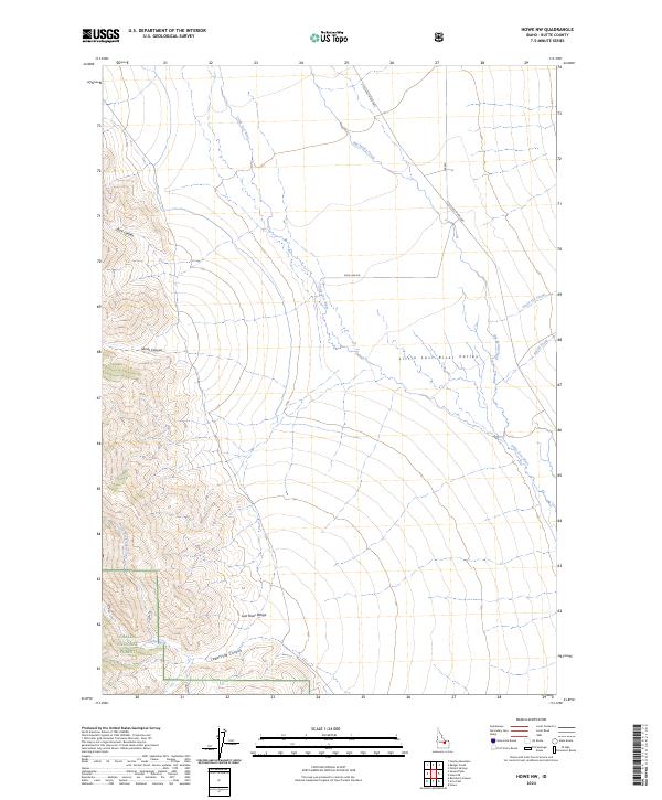 Howe NW, ID — USGS 7.5-minute topo (2024)