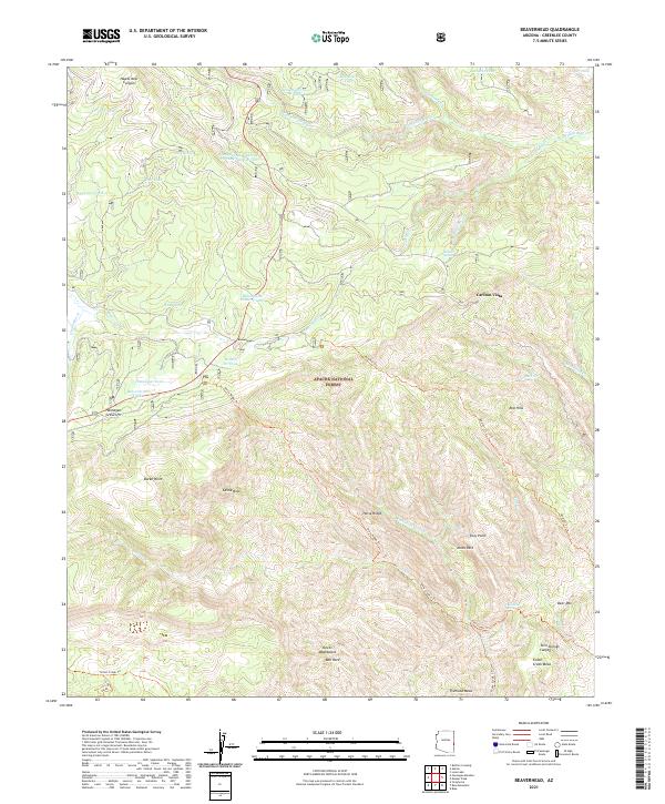 Beaverhead, AZ — USGS 7.5-minute topo (2021)