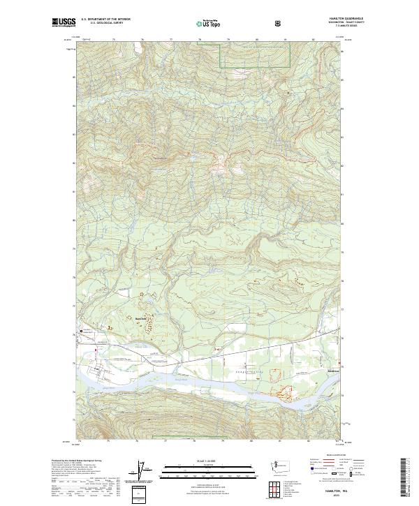 Hamilton, WA — USGS 7.5-minute topo (2023)