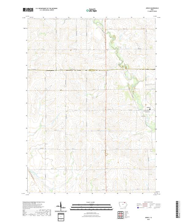 Jerico, IA — USGS 7.5-minute topo (2022)