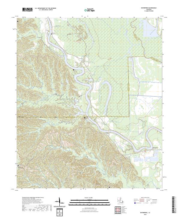 Enterprise, LA — USGS 7.5-minute topo (2024)