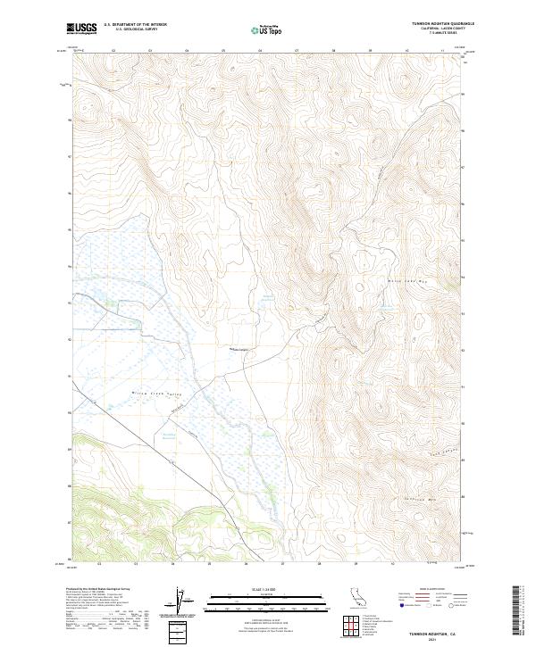 Tunnison Mountain, CA — USGS 7.5-minute topo (2021)