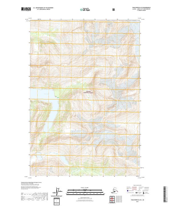 Taku River B-6 SE, AK — USGS 7.5-minute topo (2021)