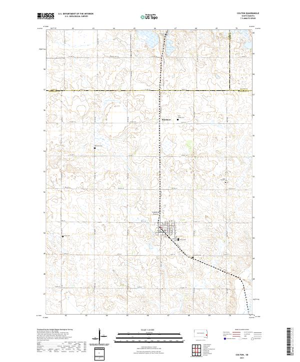 Colton, SD — USGS 7.5-minute topo (2021)