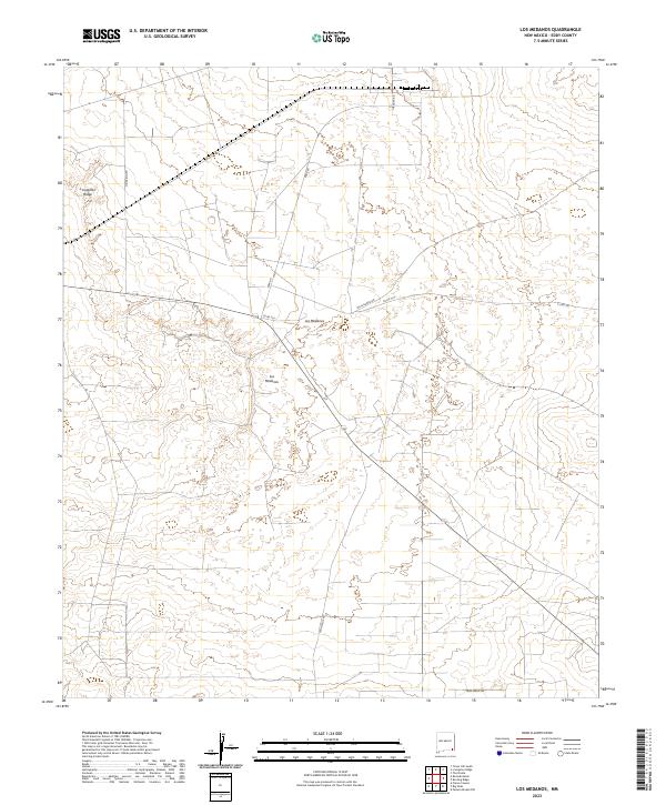 Los Medanos, NM — USGS 7.5-minute topo (2023)