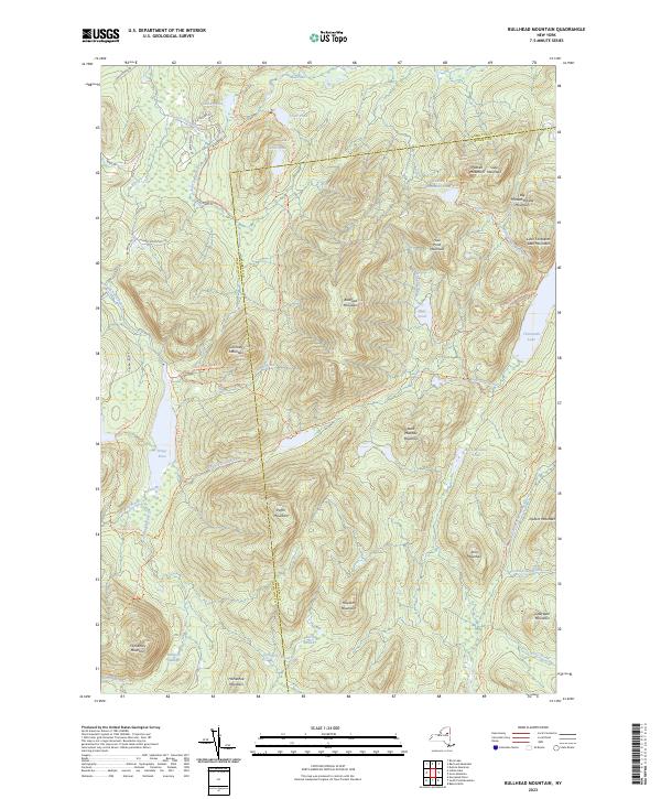 Bullhead Mountain, NY — USGS 7.5-minute topo (2023)