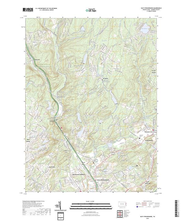 East Stroudsburg, PA — USGS 7.5-minute topo (2023)