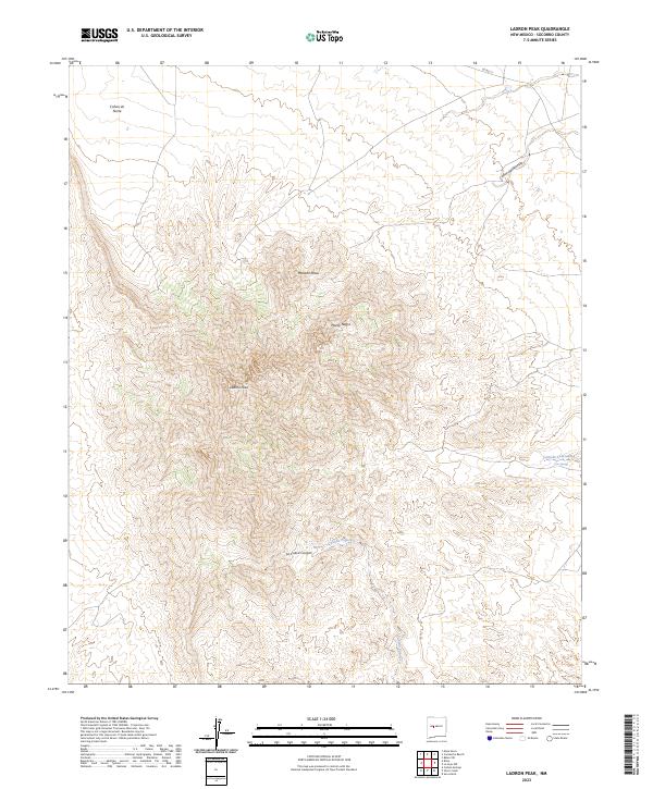 Ladron Peak, NM — USGS 7.5-minute topo (2023)