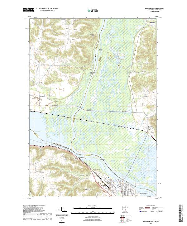 Wabasha North, MN-WI — USGS 7.5-minute topo (2022)
