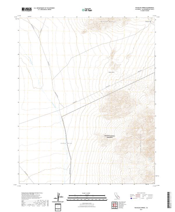 Pachalka Spring, CA — USGS 7.5-minute topo (2021)