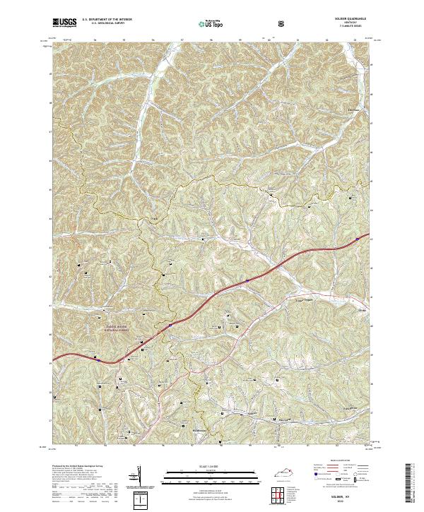 Soldier, KY — USGS 7.5-minute topo (2022)