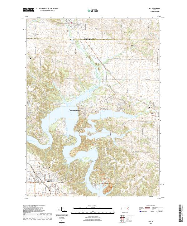 Ely, IA — USGS 7.5-minute topo (2022)