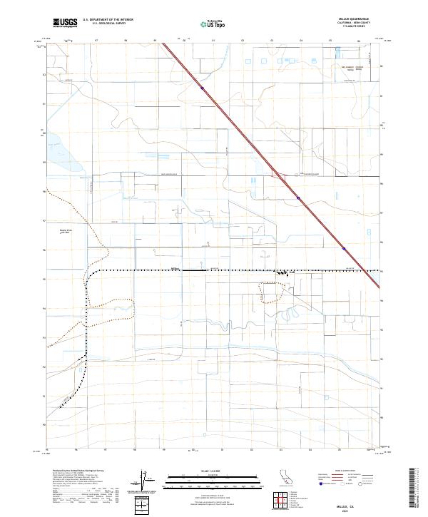 Millux, CA — USGS 7.5-minute topo (2021)